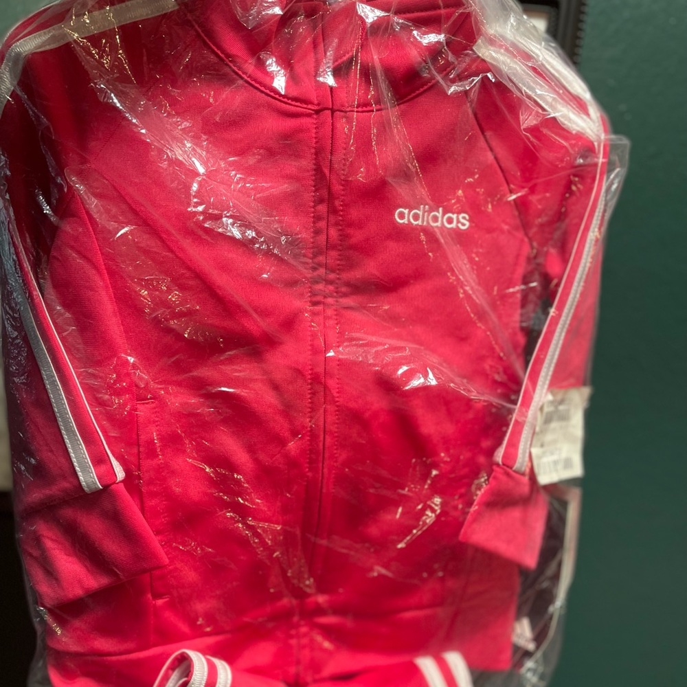 Baby Pink adidas Track suit size 12months